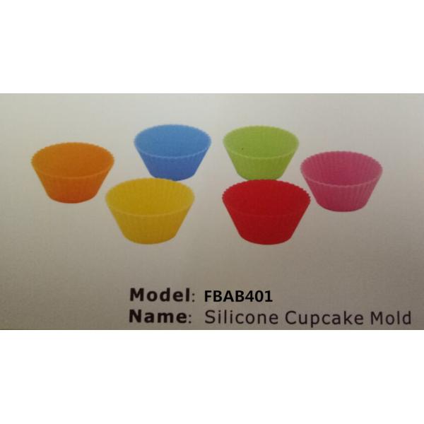 FBAB403 for wholesales BPA free flower heart star shapes silicone cupcake mold