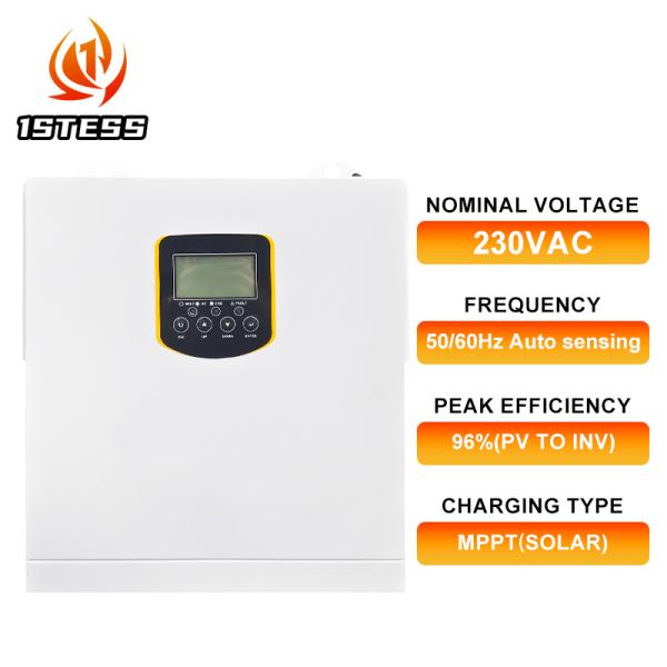 Onduleur solaire à onde sinusoïdale pure 1,5 kW 12 V avec réveil de batterie MPPT