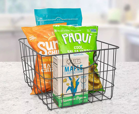 Customized 304 Stainless Steel Wire Mesh Storage Baskets For Kitchen And Bathroom