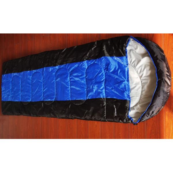 спальные мешки горы перемещения полиэстера 190T 230x80x50CM изготовленные на заказ черные оранжевые водоустойчивые