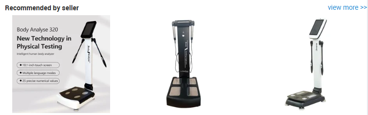 Hand Foot Electrodes 8 Point Multi Language QR Code Sharing Body Analyzer Machine