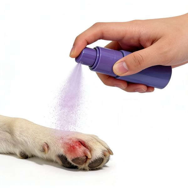 OEM Eco-Friendly PCR Powder Spray Bottle with Precise Dosage 0.02cm³±0.005cm³ and Customizable Logo for Pet Deworming