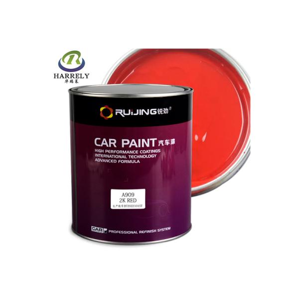 OEM 2K Red Paint Bright Auto Acrylic Spray Coating 0.5L 1L 2L 4L Waterproof