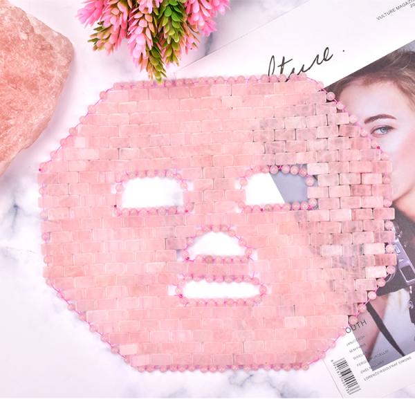 Cooling Skin Facial Eye Stone Jade Mask Rose Quartz Facial Jade Mask
