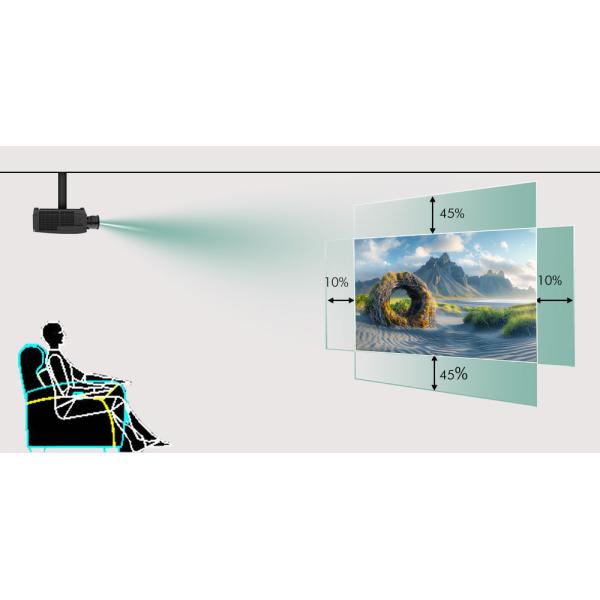 1920x1200 5500 Lumen Multimedia Projector Multimedia Projector With Manual Zoom