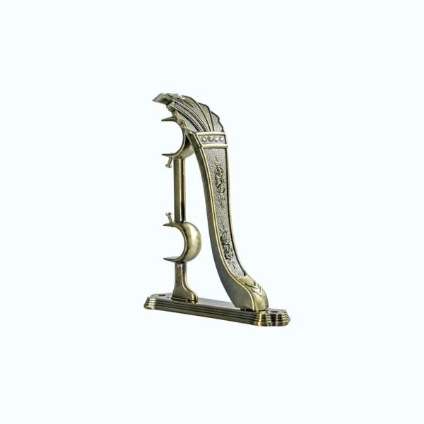Hot Selling Window Curtain Pole Metal Fashion Home Hardware Adjustable Curtain Rod Set For Decoration