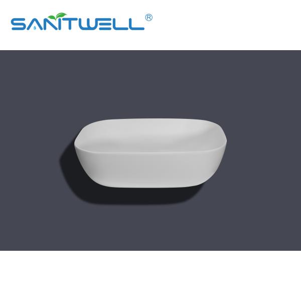 White Art Wash Ceramic Basin Popular Design Above Counter Basin Sanitary Ware Bathroom Sink