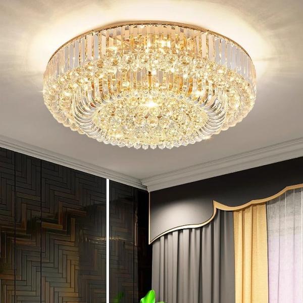 JYLIGHTING Luxury Chandeliers Wedding for Living Room Modern Crystal Ceiling Chandeliers LED Ceiling Light
