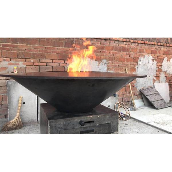 Высокотемпературная устойчивая черная картина вокруг ямы и гриля огня Corten стальных