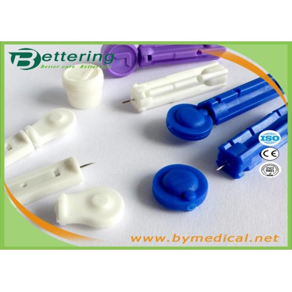 Medical Sterile Flat Plastic Twist Top Lancet Asepsis Blood Collector Disposable 28/30G