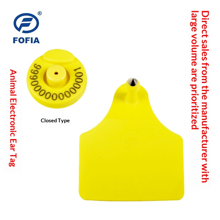 New FDX Low-Frequency Electronic Ear Tag RFID Animal Tag Full-Duplex Pig Cattle Open/Closed Mouth Livestock Identification