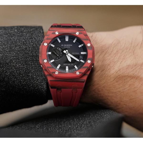 Настраиваемый G Shock Ga 2100 Стальной корпус Роскошный устойчивый к царапинам