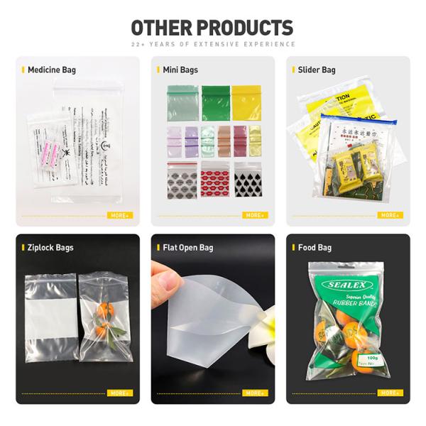 Reclosable Zip Poly Bags with Resealable Lock Seal Zipper for Clothing, T-Shirt, Brochure, Prints, Handicraft Gift