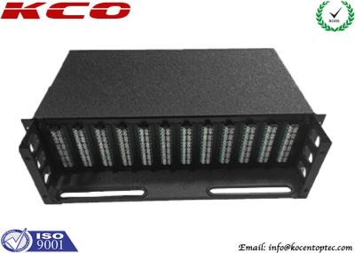 Cabo de remendo de pouco peso de 1xN MPO MTP com 3U montagem em rack do painel de remendo de 19 polegadas
