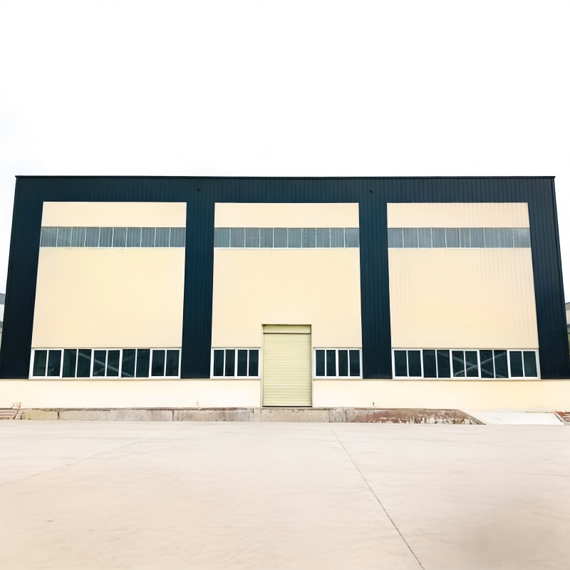 Prefab Steel Frame Warehouse Custom Size for Heavy Duty Goods Storage Fireproof Anti-Corrosion Steel Warehouse