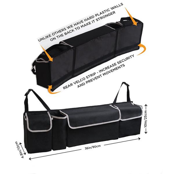 Hot selling Amazing design Trunk and Backseat car Organizer