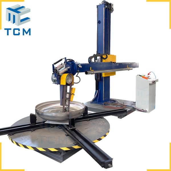 Steel Tank Bottom Automation Dished End Polishing Machine Vessel Head Grinding Machine