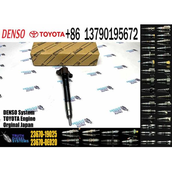 295700-0560 23670-0E020 23670-09430 23670-19025 23670-11020 Diesel Common Rail Fuel Injector for toyota Fortuner 1GD-FTV