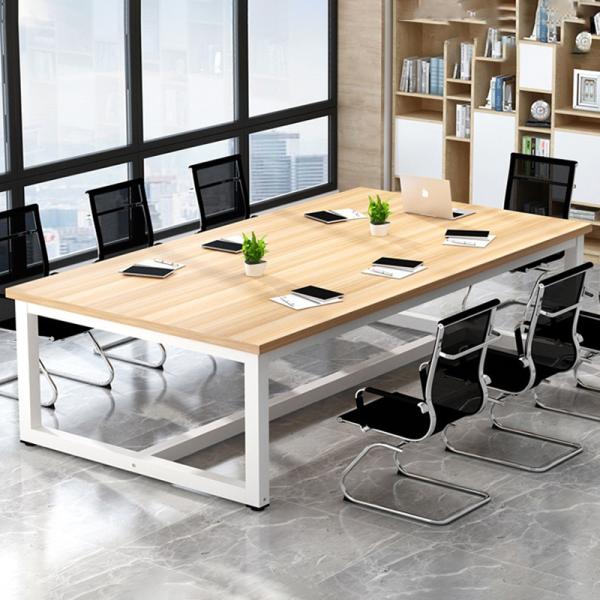 Wooden Conference Table Simple Modern Long Negotiating Desk Group Study Platform