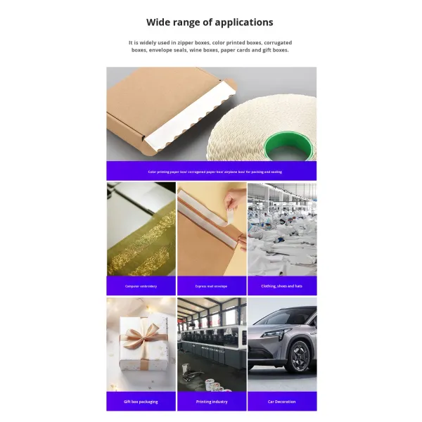Edge Retaining Carton Acrylic Adhesive Wavy Double-Sided Tape Custom Easy Tear High Adhesion 0.12mm Thick Large Roll 500m Lace