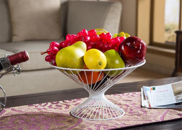 27.5*15*15CM Luxury Black Baking Varnish Iron Fruit Basket Metal Houseware Heat Resistance and Long-Lasting Durability