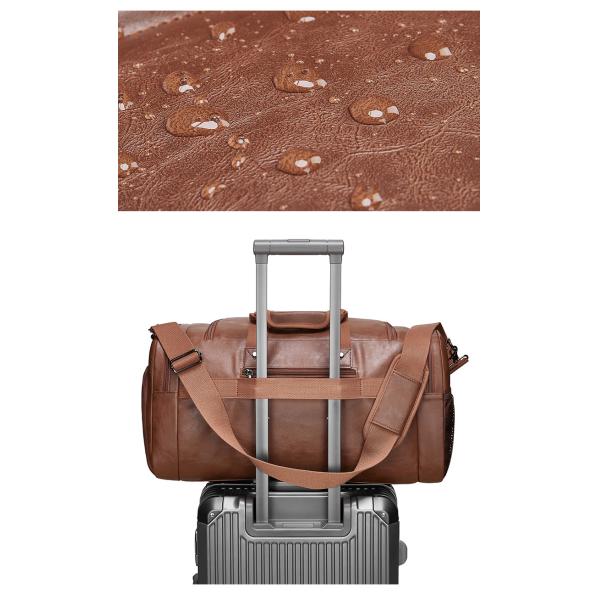 MingLu Custom Logo Большая кожаная сумочка для выходных для мужчин