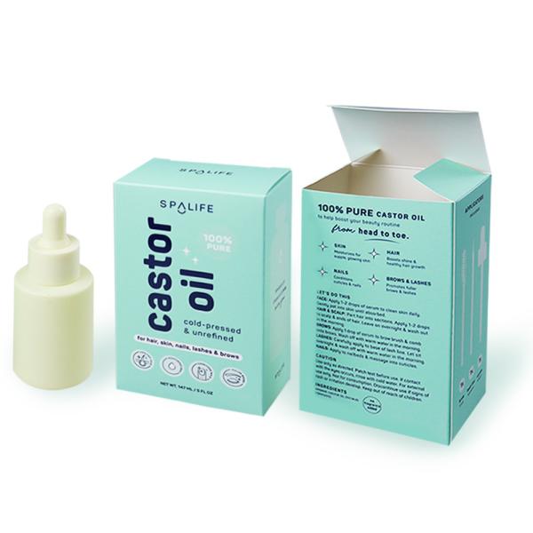 Emballage Boîte en carton Boîtes médicinales en papier Pour l'emballage Produits de soins de la peau Logo UV personnalisé Maquillage Vente au détail Cosmétique Crème pour les yeux Jar