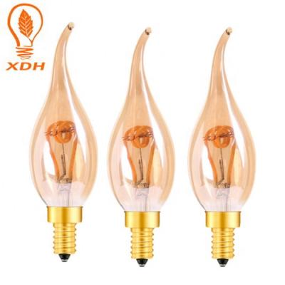 bulbo 35*110mm E12 Edison Bulb 25000hours do filamento do diodo emissor de luz da espiral 6000K