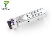 Da fibra direcional do LC 1490nm 1550nm do transceptor de SFP do Bi módulo ótico