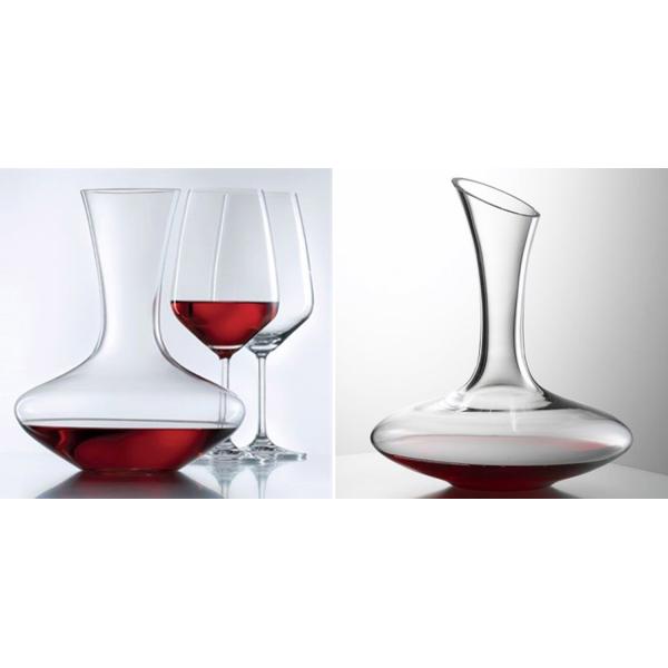 Oblique Mouth 53oz Luxury Wine Decanter Slanted Spout For Drip Free Pouring