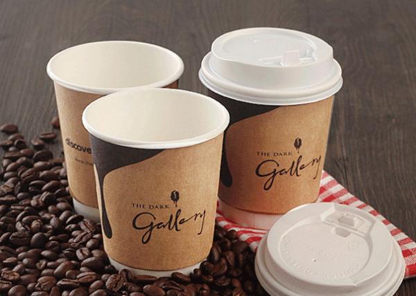8oz 12oz 16oz Printed Paper Drinking Cups with Plastic Lids and Drinking Straws