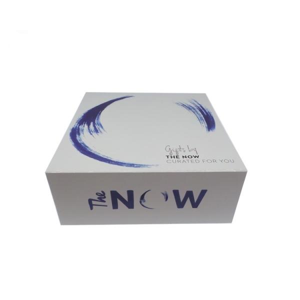 OEM White Gift Packing Box Matte Lamination Finish For T-Shirt / Shoe