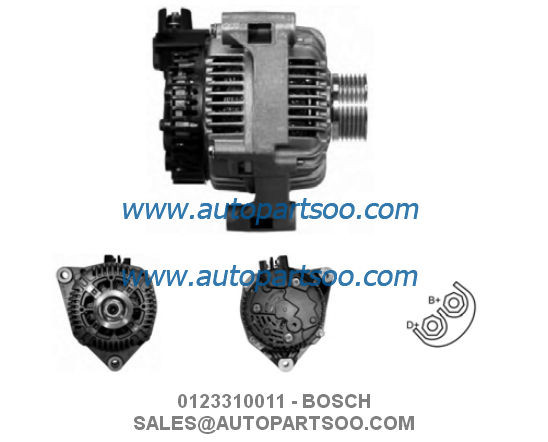 0123310011 0986040220 - BOSCH Alternator 12V 80A Alternadores