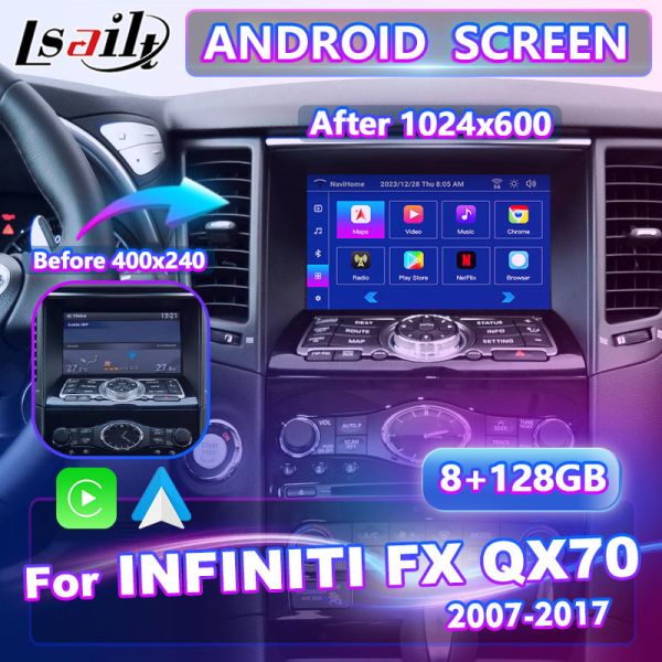 Lsailt Android Carplay Interface for Infiniti EX37 With GPS Navigation NetFlix Yandex