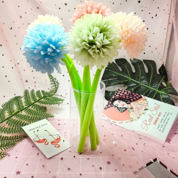 Creative Silicone Colorful Meganium Neutral Pen Plastic 0.5mm Gel Pen
