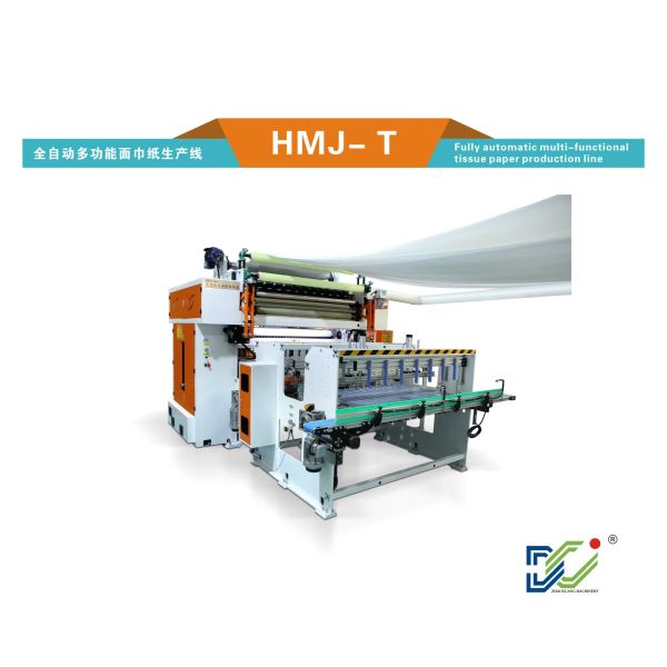 Bottom Pull Facial Tissue Folding Machine V Fold Tissue Paper Production Line 110m/min