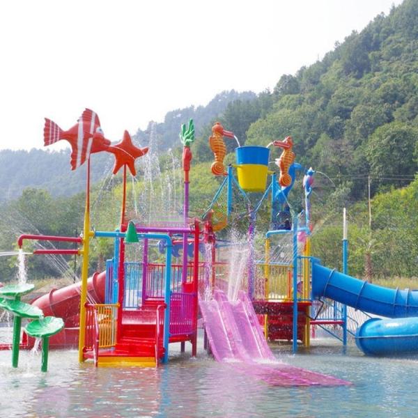 Spray Water Park Equipment Fiberglass Water Slide Playground