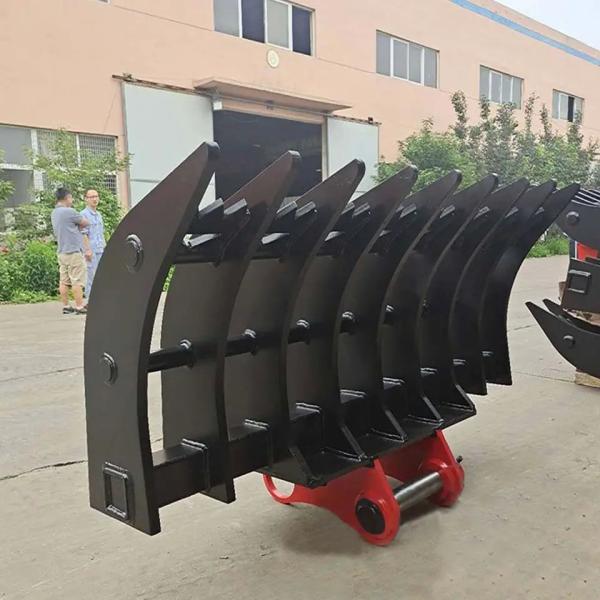 Fabrication personnalisée multifonctionnelle d'accrocheur de bois hydraulique de griffe de roche d'accrocheur d'excavateur de tronc d'arbre d'accrocheur de bois