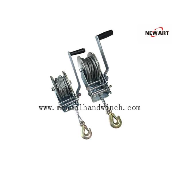 10m Cable Manual Hand Winch 1000lbs A3 Steel Zinc Plated Mini Marine Trailer Winch