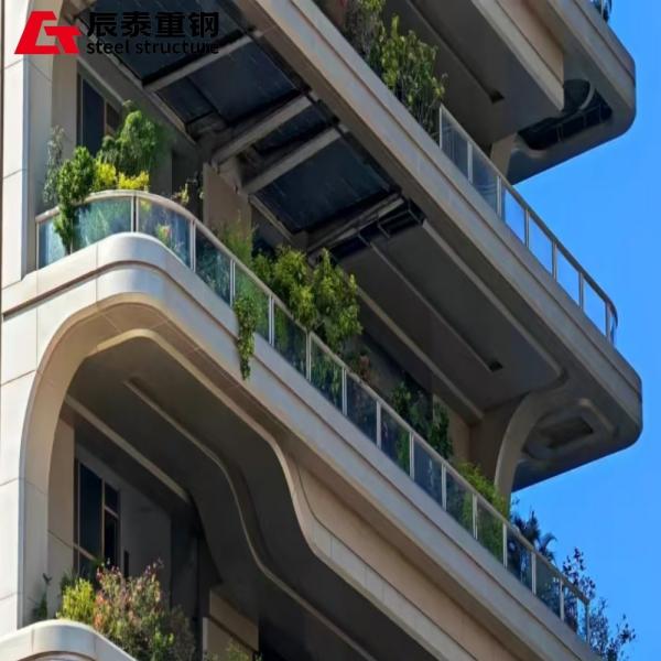 Ct プレハブ大型スパンカスタマイズ可能な外観鉄骨構造高層ビル