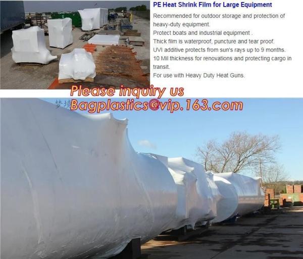Heavy-Duty POF Boat Shrink Wrap Film, Central Fold Film, Colored Printed Protective Heat Shrinkable Film