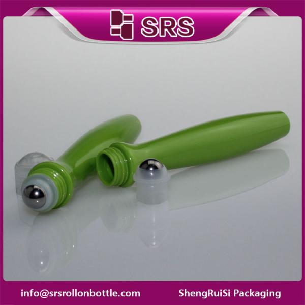 SRS high quality plastic 15ml eye cream empty roller ball bottle