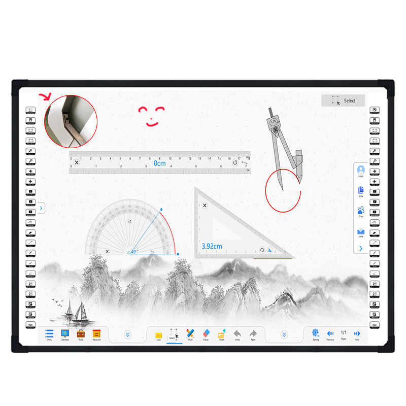 Электронное DTV оптически взаимодействующее Whiteboard 2 пункта касания