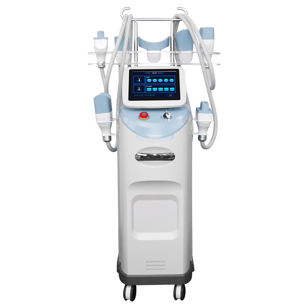 5 ручек Cryolipolysis уменьшая жировые отложения корпуса холодильника машины замерзая 360 градусов