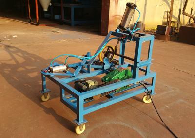 QGJ Big Rubber Tire Cutting Machine , Tyre Cutting Machine 20~40 Pcs/H