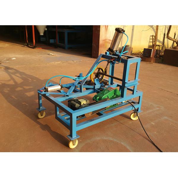 QGJ Big Rubber Tire Cutting Machine , Tyre Cutting Machine 20~40 Pcs/H