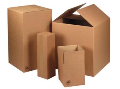 LOGO custom stamping printed plastic handles corrugated packaging box 5kg