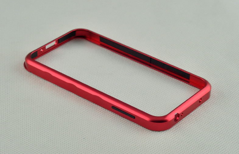 Red Frame Cover For Samsung Galaxy S4 Metal Case With Aluminum Bumper