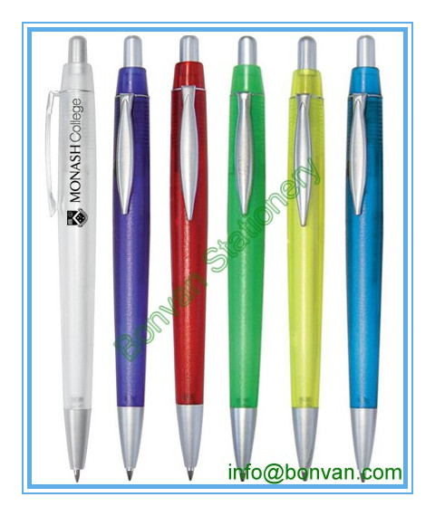 logo plastic ballpoint pen,logo printed ball point pen