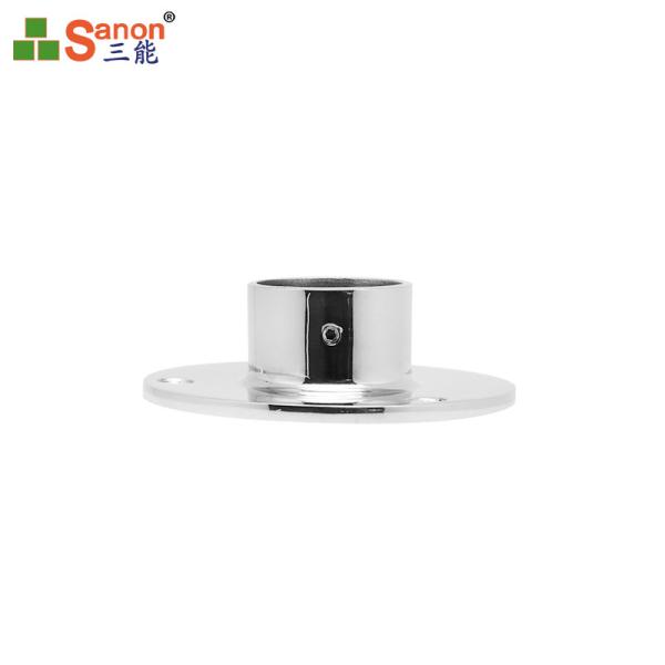 Hotel Balustrade Stainless Steel Pipe Flange 50.8mm Tube 0.8mm Thickness
